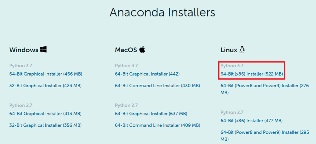Anaconda Python Individual Edition Download Linux