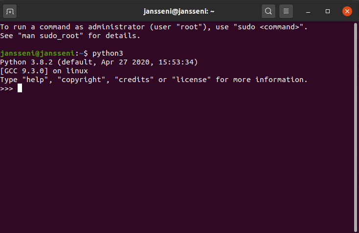 Linux Terminal Python