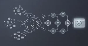 Viele einzelne Scraper fließen in eine konsolidierte Datenpipeline - Fallstudie ETL-Konsolidierung